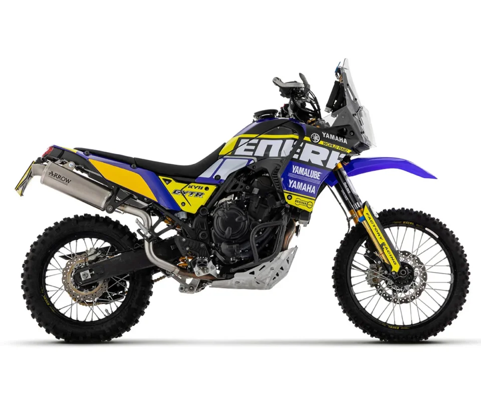 Offerta Limitata Scarico Completo Arrow passaggio alto in Full Titanio Edizione Limitata per Yamaha Tenere 700Modelli dal 2025 al 2026 62001GN + 72201PD