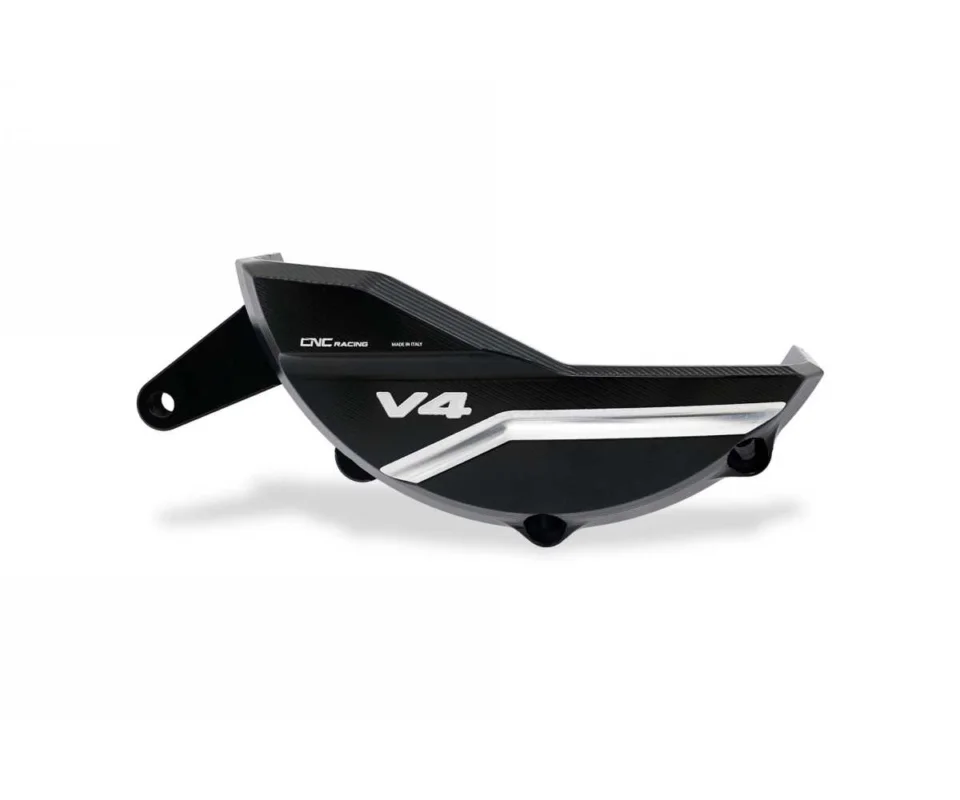 Nuova Collezione Protezione Carter Alternatore Cnc Racing Nero/argento Ducati Multistrada V4Modelli dal 2021 al 2022 PR319BS
