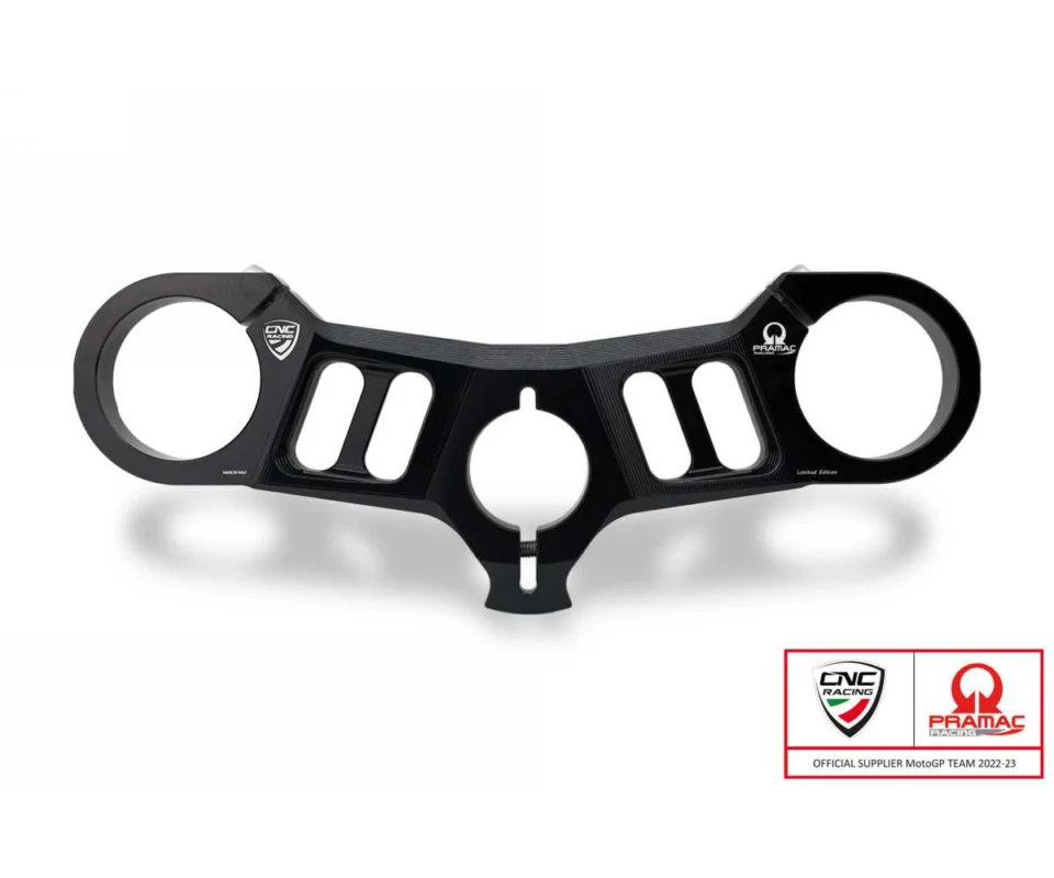 Vendita Finale Piastre Di Sterzo Superiore Pramac Racing Limited Edition Cnc Racing Nero Ducati Superbike 1199 SuperleggeraModelli: 2014 PST16BPR