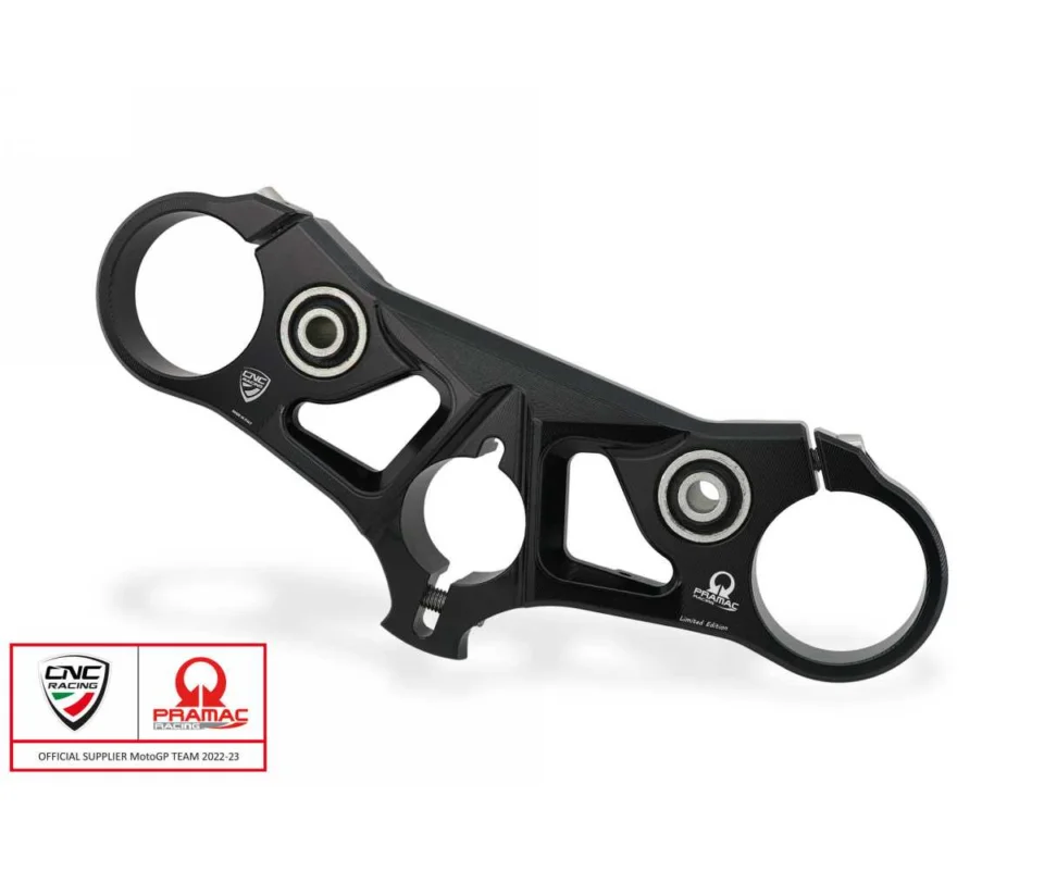 Piastre Di Sterzo Superiore Pramac Racing Limited Edition Cnc Racing Nero Ducati Streetfighter V4Modelli dal 2020 al 2026 PST18BPR Sconto