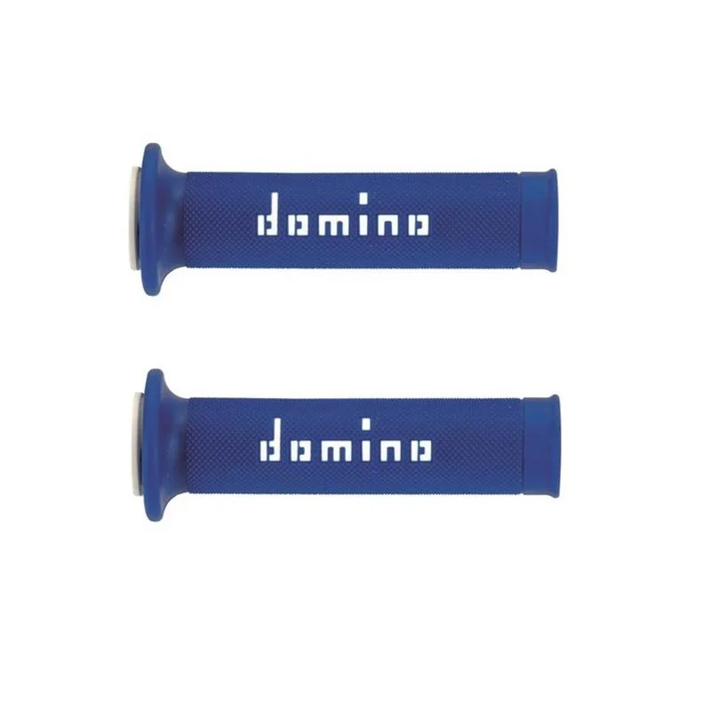Subito Disponibile Manopole Domino Strada Racing Diametro 20-26 Bianco Blu