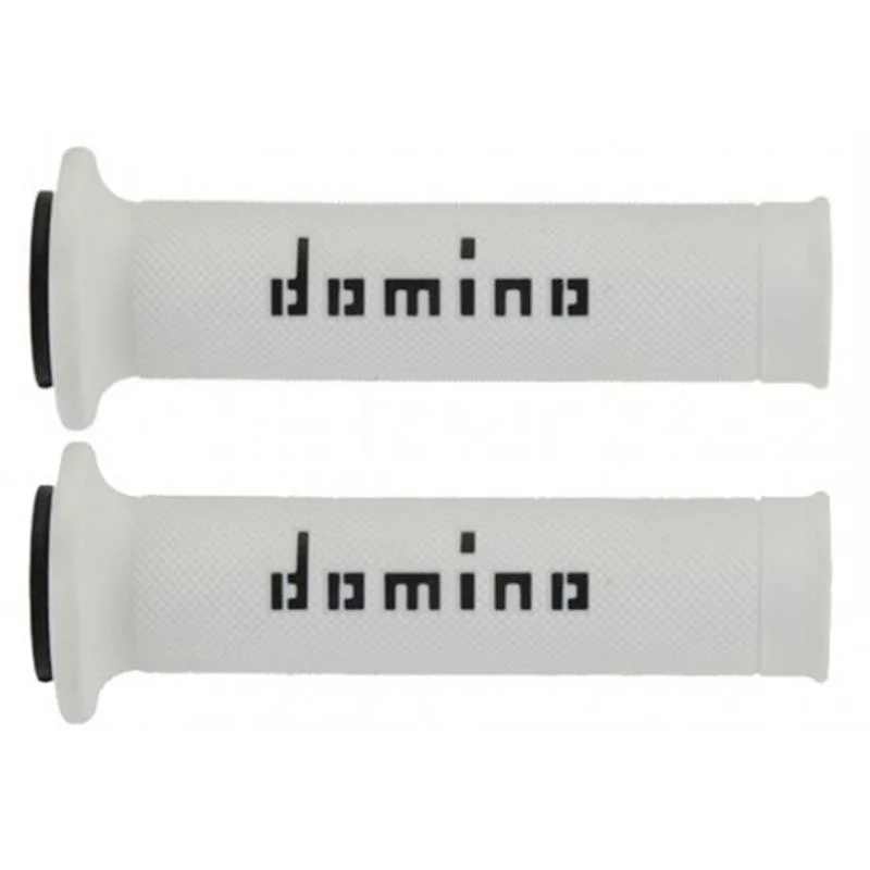 Ordina Subito Manopole Domino Strada Racing Diametro 20-26 Bianco Nero