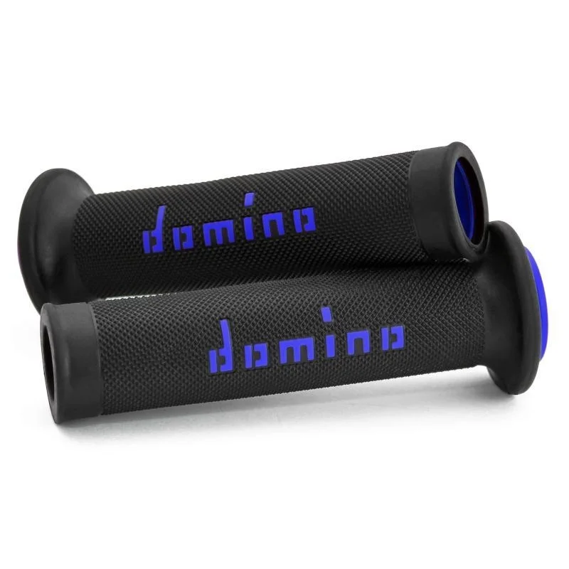 Affare Manopole Domino Strada Racing Diametro 20-26 Nero Blu