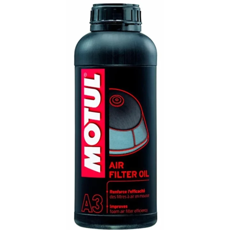 Novità Olio per Filtri Aria in Spugna Motul Mc Care A3 Air Filter Oil Liquido
