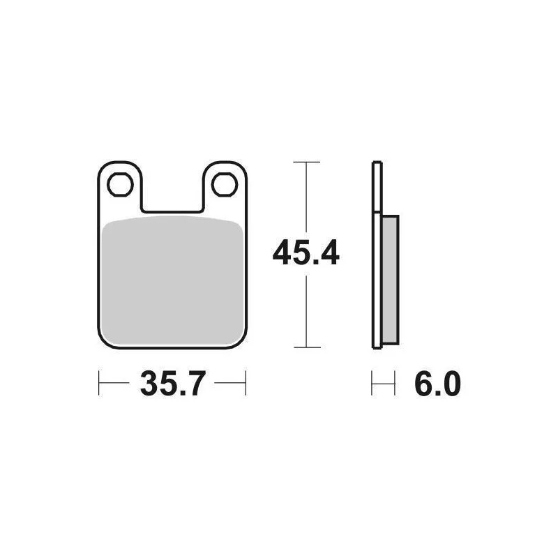 Reso Gratuito Pastiglie Freno SBS 105 HF Ceramica Anteriori-Posteriori