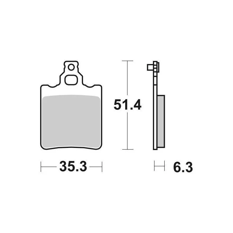 Occasione Imperdibile Pastiglie Freno SBS 106 HF Ceramica Anteriori-Posteriori