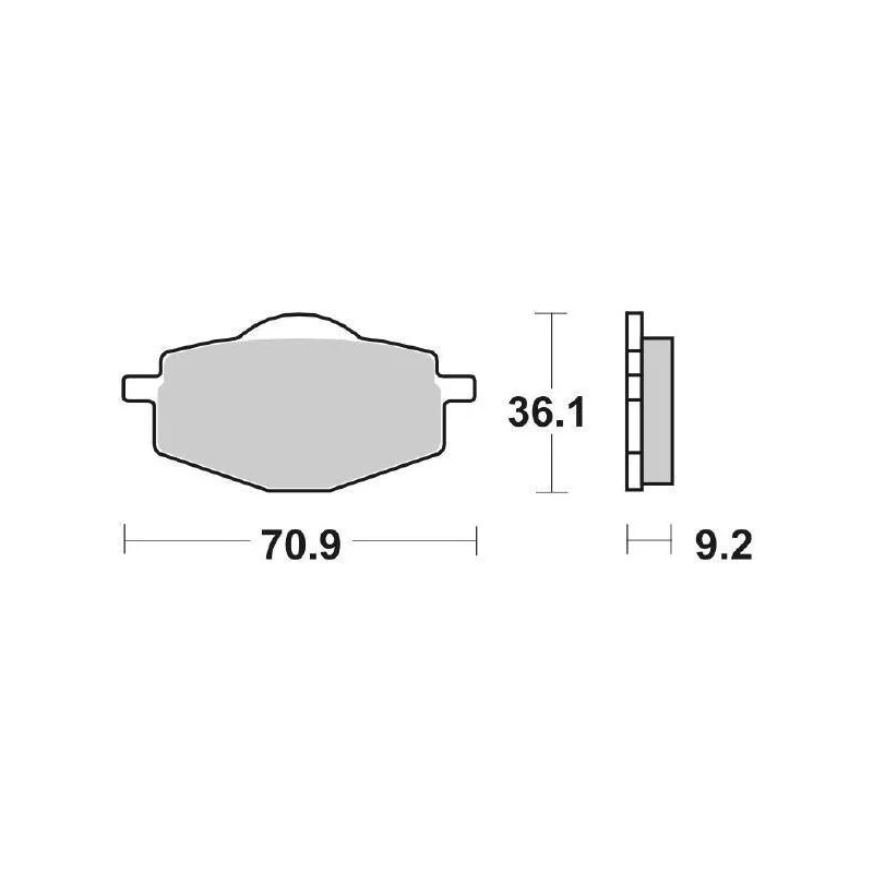 Nuova Collezione Pastiglie Freno SBS 107 HF Ceramica Anteriori-Posteriori