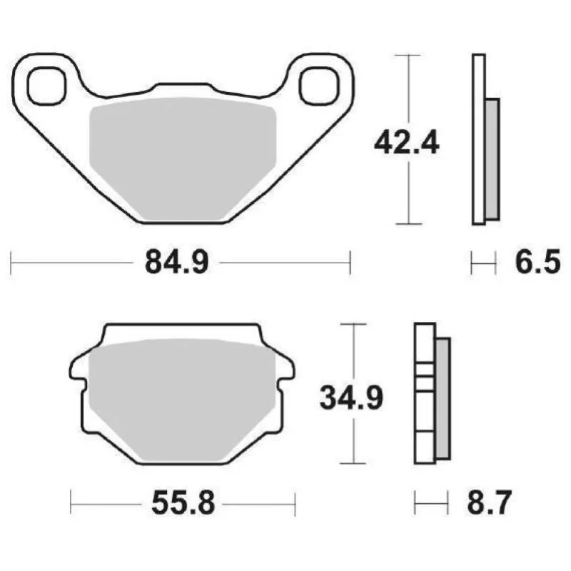 Pastiglie Freno SBS 113 HF Ceramica Anteriori-Posteriori Spedizione Espresso