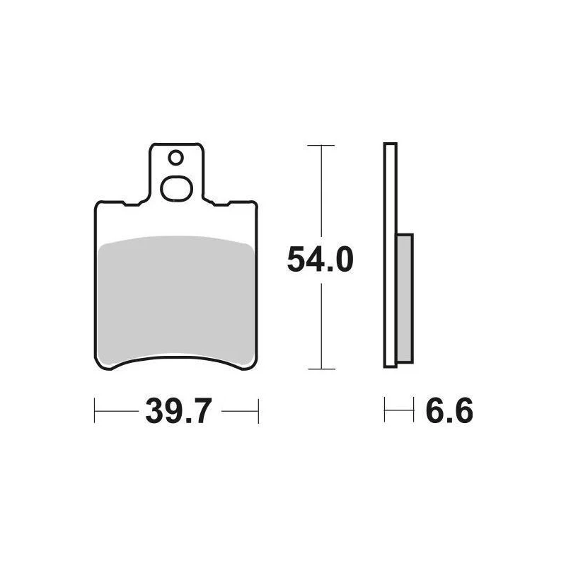 Ultime Pezzi Pastiglie Freno SBS 114 HF Ceramica Anteriori-Posteriori