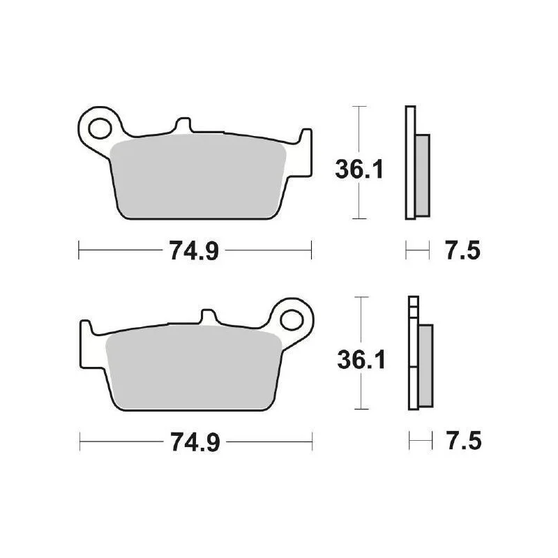 Offerta Del Giorno Pastiglie Freno SBS 116 HF Ceramica Anteriori-Posteriori