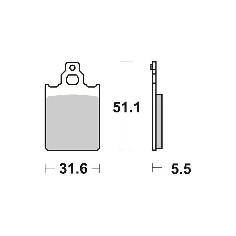 Pastiglie Freno SBS 117 HF Ceramica Anteriori-Posteriori Offerta Speciale