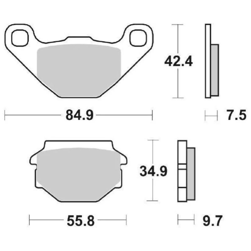 Sconto Pastiglie Freno SBS 118 HF Ceramica Anteriori-Posteriori