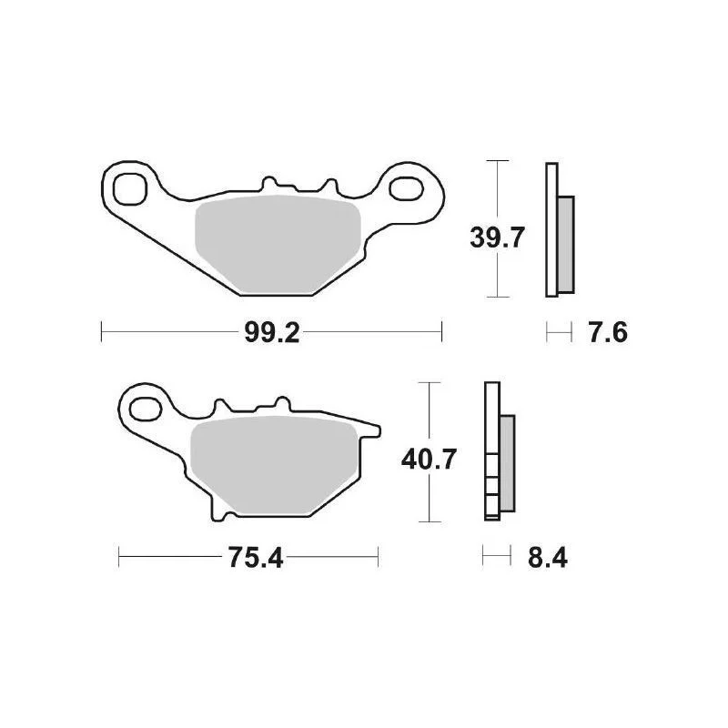 Pastiglie Freno SBS 122 HF Ceramica Anteriori-Posteriori Popolare