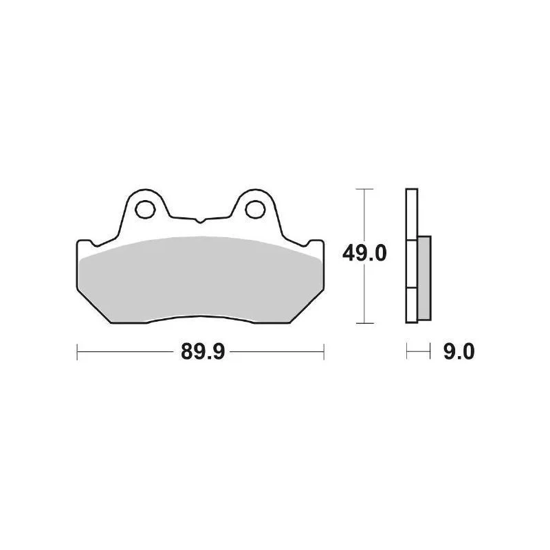 Pastiglie Freno SBS 127 HF Ceramica Anteriori-Posteriori Economico