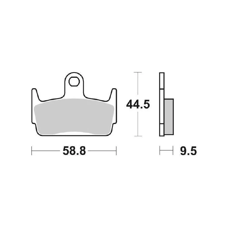 Prezzo Di Fabbrica Pastiglie Freno SBS 129 HF Ceramica Anteriori-Posteriori