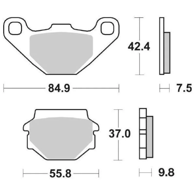 Novità Pastiglie Freno SBS 135 HF Ceramica Anteriori-Posteriori