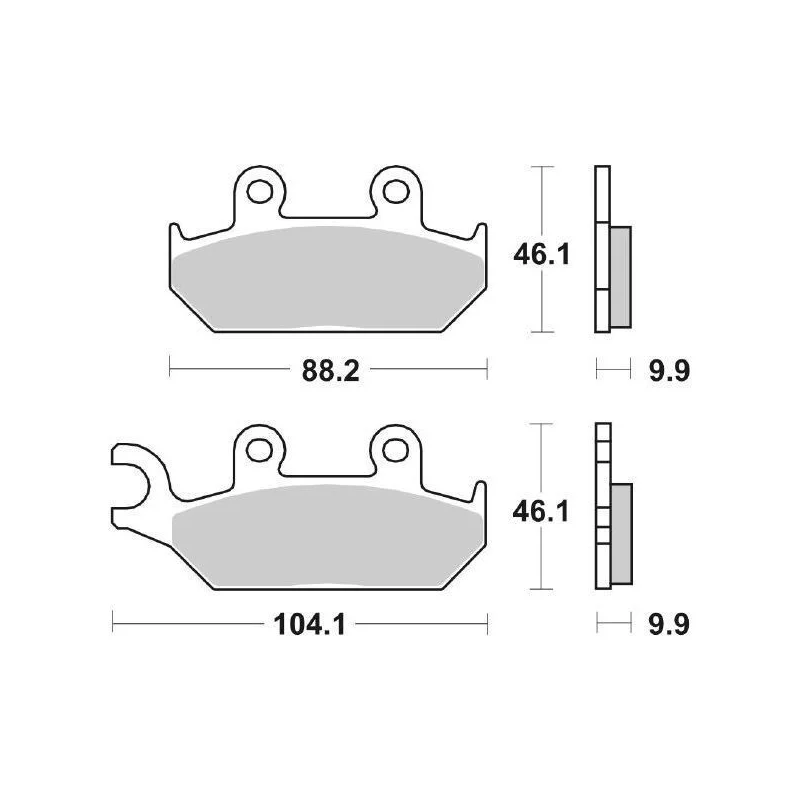 Prezzo Basso Pastiglie Freno SBS 137 HF Ceramica Anteriori-Posteriori