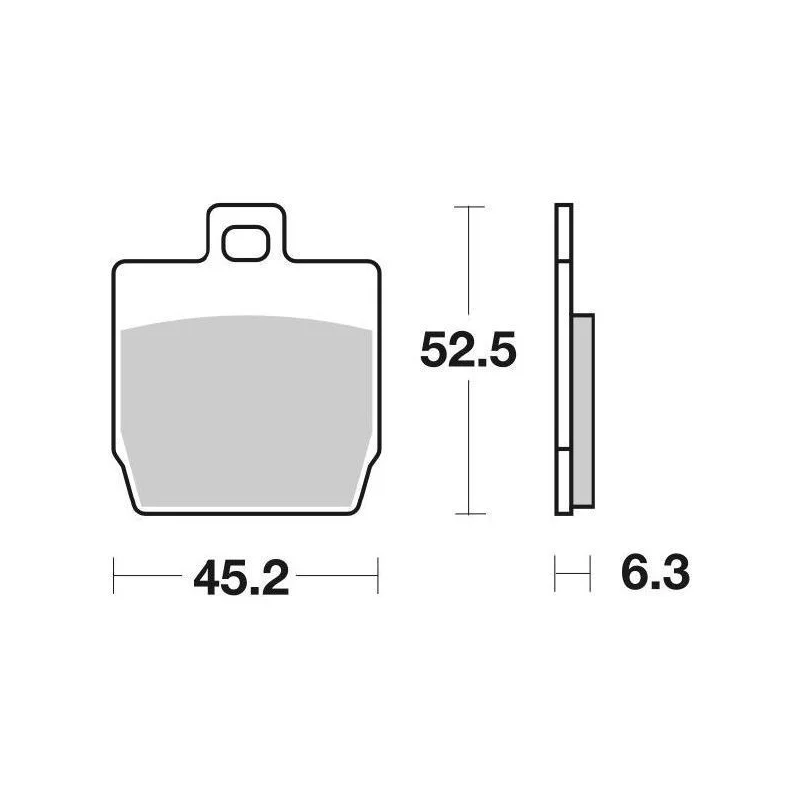 Pastiglie Freno SBS 145 HF Ceramica Anteriori-Posteriori Professionale