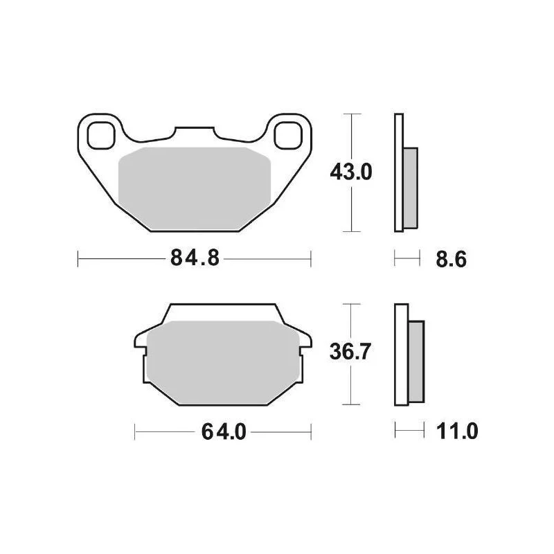 Acquista Ora Pastiglie Freno SBS 154 HF Ceramica Anteriori-Posteriori