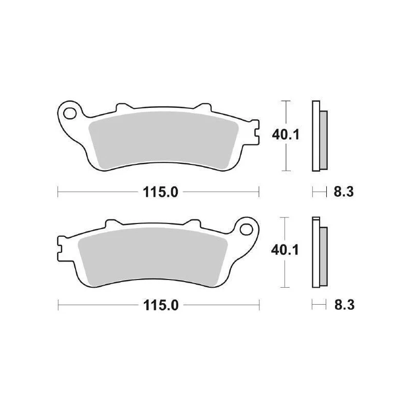 Popolare Pastiglie Freno SBS 156 MS Sinterizzate Anteriori - Posteriori