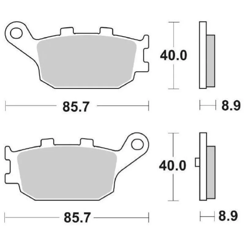 Pastiglie Freno SBS 158 HF Ceramica Anteriori-Posteriori A Buon Prezzo