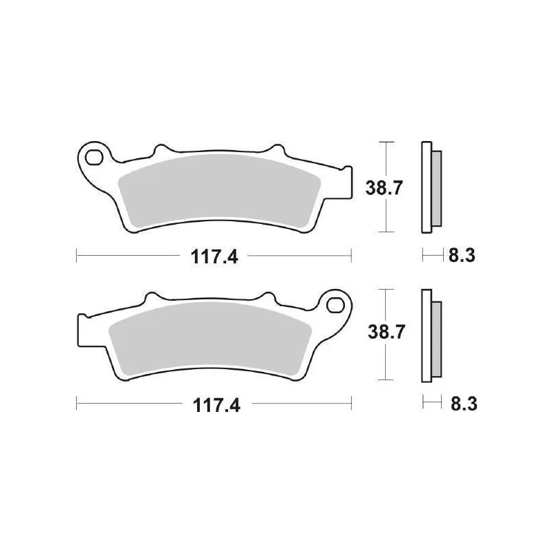 Pastiglie Freno SBS 159 MS Sinterizzate Anteriori - Posteriori Offerta