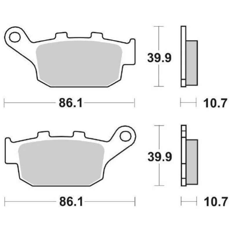 Pastiglie Freno SBS 161 HF Ceramica Anteriori-Posteriori Scelto Dai Clienti