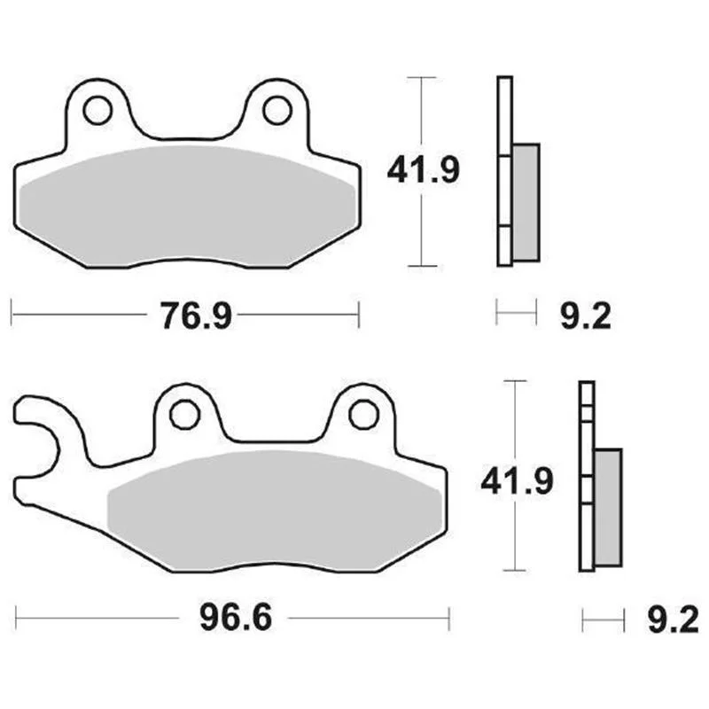 Economico Pastiglie Freno SBS 163 CT Carbontech Anteriori-Posteriori