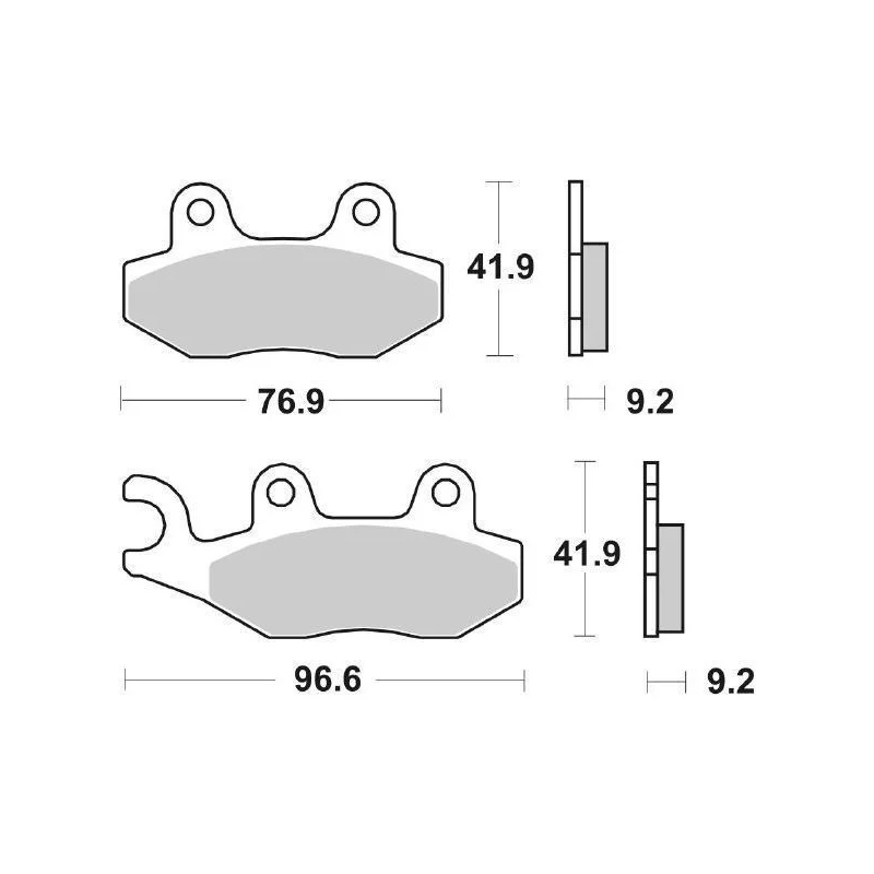 Pastiglie Freno SBS 163 HF Ceramica Anteriori-Posteriori Nuovo Arrivo