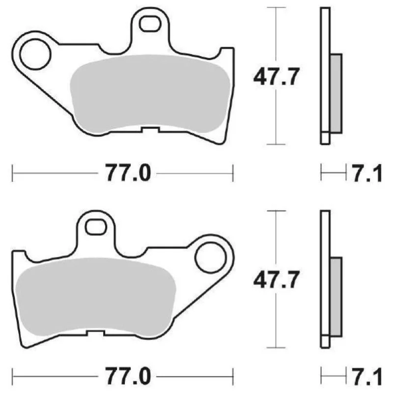 Pastiglie Freno SBS 165 HF Ceramica Anteriori-Posteriori Nuova Collezione