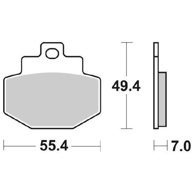 Professionale Pastiglie Freno SBS 166 MS Sinterizzate Anteriori - Posteriori