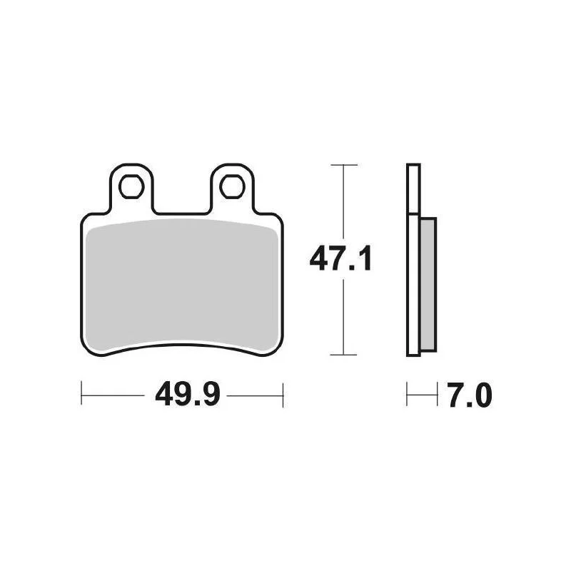Pastiglie Freno SBS 167 HF Ceramica Anteriori-Posteriori Promozione