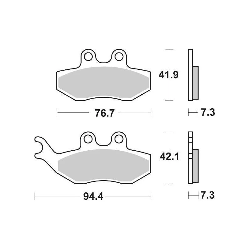 Pastiglie Freno SBS 168 CT Carbontech Anteriori-Posteriori Più Venduto