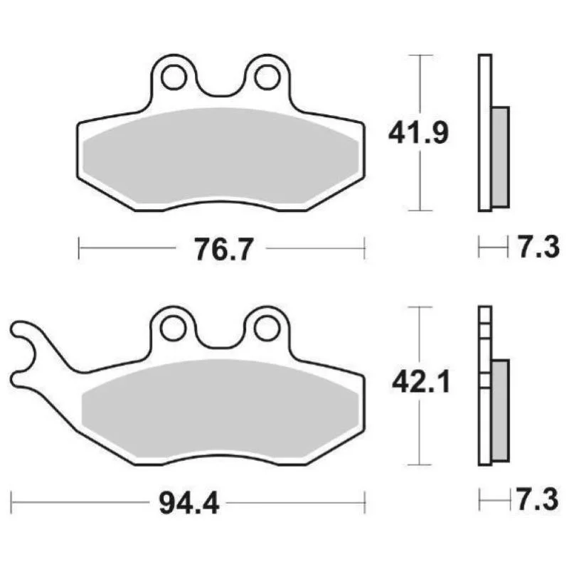 Pastiglie Freno SBS 168 HF Ceramica Anteriori-Posteriori Quantità Limitata
