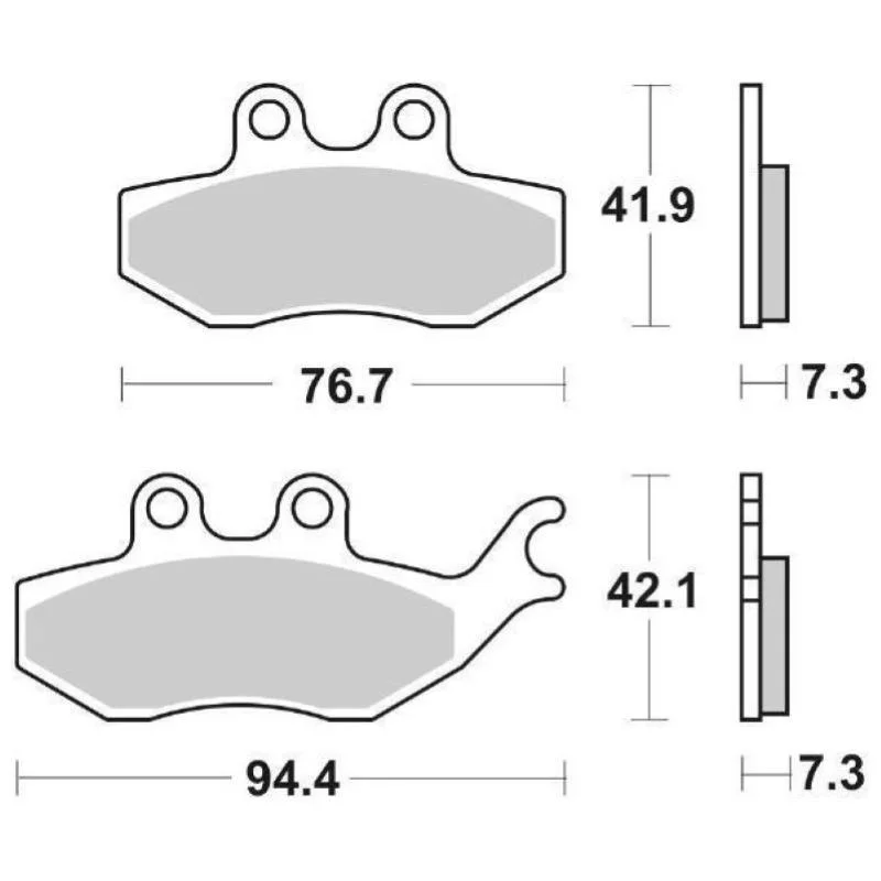 Offerta Lampo Pastiglie Freno SBS 173 HF Ceramica Anteriori-Posteriori