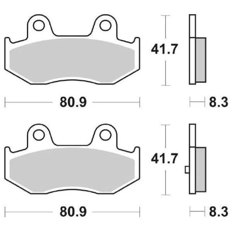 Prezzo Basso Pastiglie Freno SBS 174 HF Ceramica Anteriori-Posteriori