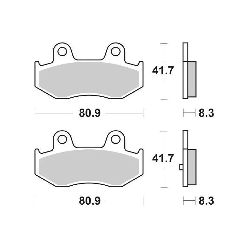 Pastiglie Freno SBS 174 MS Sinterizzate Anteriori - Posteriori Di Tendenza