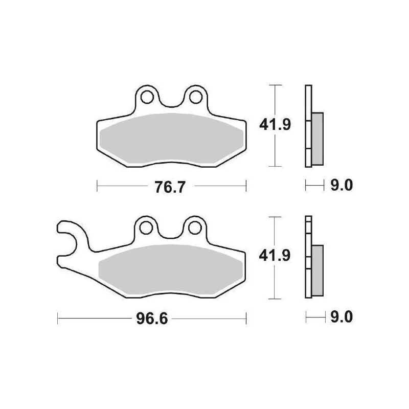 Miglior Prezzo Pastiglie Freno SBS 177 MS Sinterizzate Anteriori - Posteriori