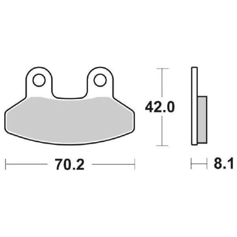 Pastiglie Freno SBS 178 HF Ceramica Anteriori-Posteriori Spedizione Espresso