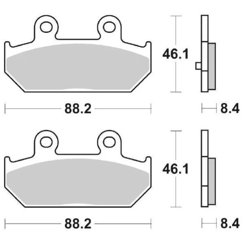 Pastiglie Freno SBS 182 HF Ceramica Anteriori-Posteriori Must-Have