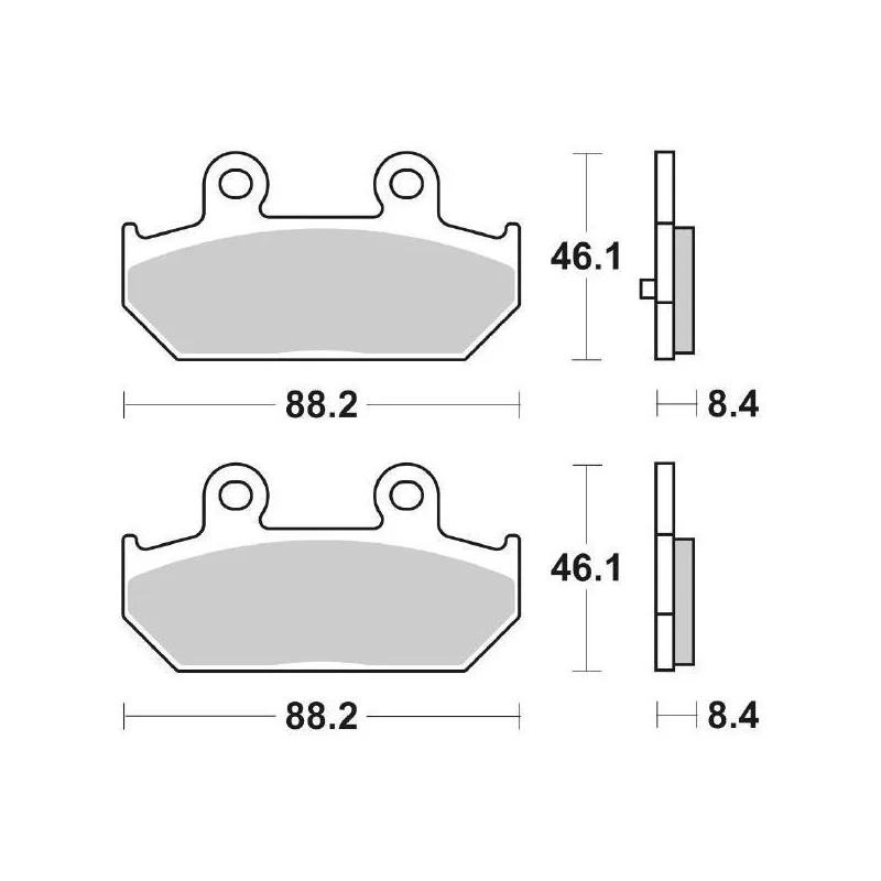 Pastiglie Freno SBS 182 MS Sinterizzate Anteriori - Posteriori Scelto Dai Clienti