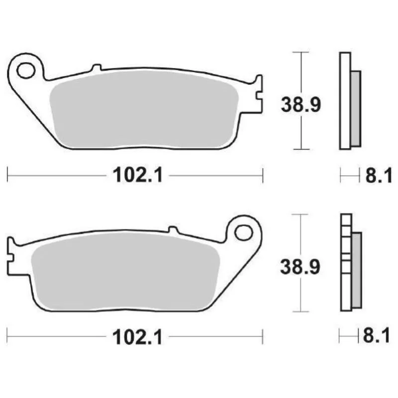 Pastiglie Freno SBS 183 HF Ceramica Anteriori-Posteriori Offerta Limitata