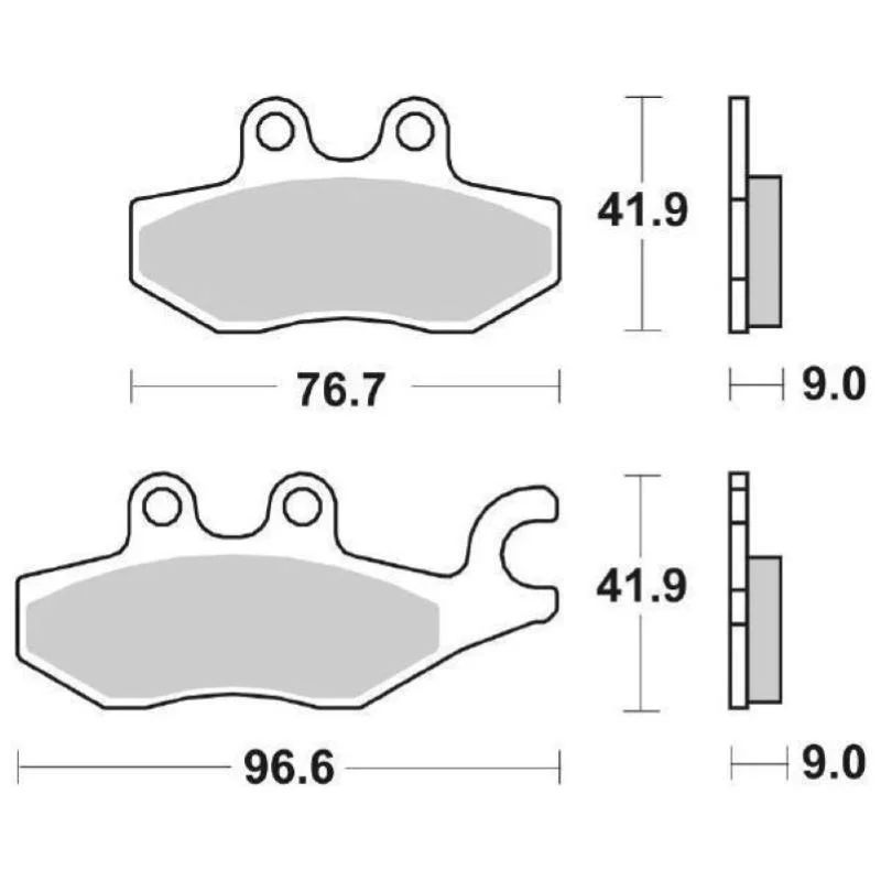Soddisfatti O Rimborsati Pastiglie Freno SBS 187 HF Ceramica Anteriori-Posteriori