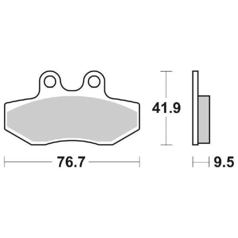 Pastiglie Freno SBS 190 HF Ceramica Anteriori-Posteriori Promozione
