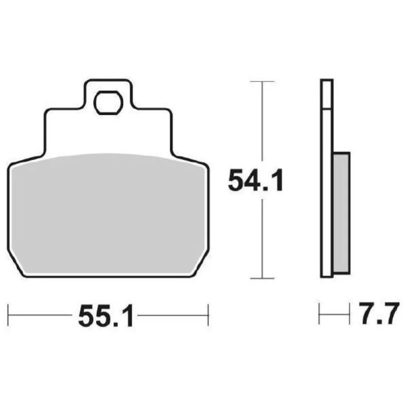 Pastiglie Freno SBS 191 HF Ceramica Anteriori-Posteriori Prezzo Scontato