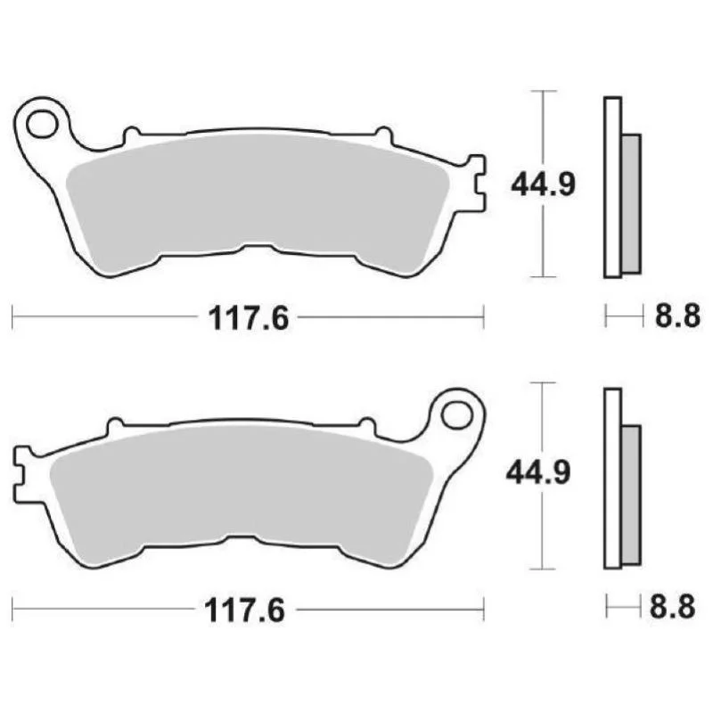 Spedizione Gratuita Pastiglie Freno SBS 192 HF Ceramica Anteriori-Posteriori