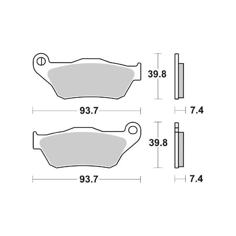 Promo Stagionale Pastiglie Freno SBS 194 MS Sinterizzate Anteriori - Posteriori