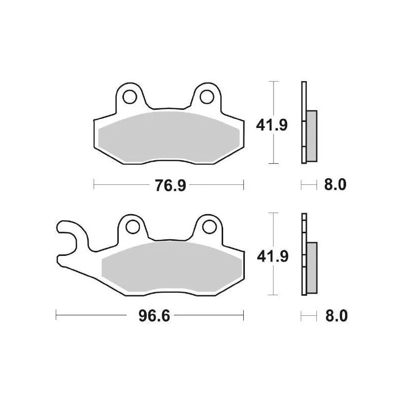Novità Pastiglie Freno SBS 197 MS Sinterizzate Anteriori - Posteriori