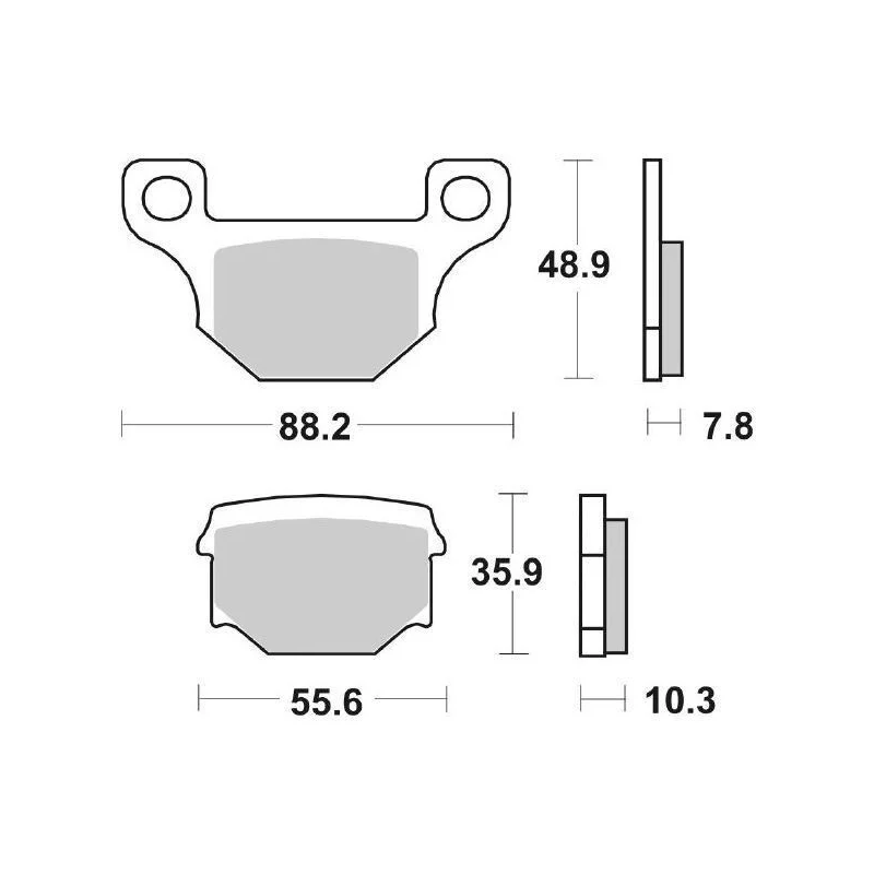 Pastiglie Freno SBS 203 HF Ceramica Anteriori-posteriori Must-Have