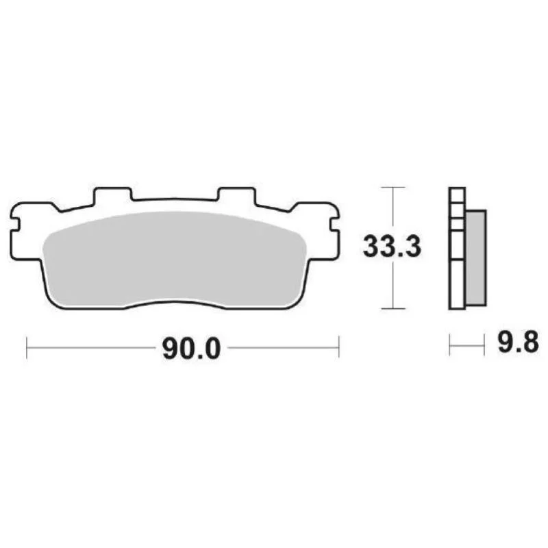 Più Venduto Pastiglie Freno SBS 204 HF Ceramica Anteriori-Posteriori